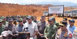Satgas PKH meninjau lokasi pertambangan PT Bumi Morowali Utara (BMU) berlokasi di Kecamatan Bungku Pesisir, Kabupaten Morowali, Provinsi Sulawesi Tengah. (Sumber: Kejagung)
