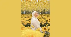 Edit Foto di Taman Bunga Matahari Aesthetic Pakai Gemini AI (Sumber: TikTok/@dapur_ummah99)