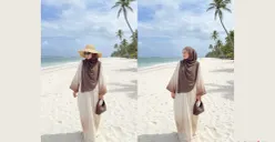 Cuma Pakai Gemini AI Bisa Hasilkan Foto di Pantai dengan OOTD Stylish (Sumber: TikTok/@yessistore.id)