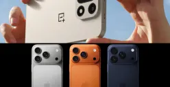 Ilustrasi perbandingan HP China dan iPhone 17. (Sumber: Kolase/Poskota)