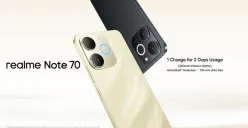 Lupakan HP sejutaan yang biasa! Realme Note 70 punya segalanya: daya tahan ekstrem, bodi setangguh tank, dan kecerdasan AI. Buktikan sendiri performanya di sini. (Sumber: realme.com)