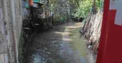 Kali Krukut di kawasan Petogogan, Kebayoran Baru, Jakarta Selatan. (Sumber: Dok. Kominfotik Pemprov Jakarta)