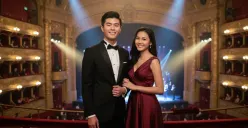 Hasil edit prompt Gemini AI pasangan nonton konser broadway di New York. (Sumber: Freepik/pressfoto)