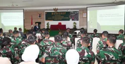 Suasana kegiatan Penguatan Para Peserta DIKTUKPA TNI AD di Markas Besar Sekolah Calon Perwira Angkatan Darat (SECAPA AD) Bandung, Sabtu 8 November 2025. (Sumber: Poskota/Gatot Poedji Utomo)