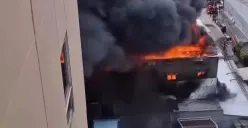 Kebakaran sejumlah bangunan di kawasan Jelambar Baru, Grogol Petamburan, Jakarta Barat, Sabtu, 8 November 2025. (Sumber: Istimewa)