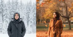 Hasil edit foto berbagai musim pakai prompt Gemini AI. (Sumber: Gemini AI)