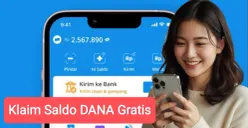 Cara dapat saldo DANA gratis secara online. (Sumber: DANA/Gemini AI/edit Poskota)