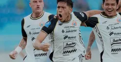 Selebrasi pemain Persija Jakarta usai mencetak gol vs Arema FC, Sabtu 8 November 2025. (Sumber: Instagram/@persija)