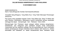 Teks Doa Upacara Hari Pahlawan 10 November 2025: Unduh Gratis Naskah Lengkap Lintas Agama.