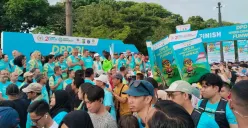 Acara Green Democracy Fun Walk di Plaza Timur GBK, Gelora, Tanah Abang, Jakarta Pusat, Minggu, 9 November 2025. (Sumber: Poskota/Heri Effendi)
