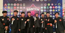 Tim pencak silat SMK Skill Village Islamic School meraih prestasi membanggakan dalam kejuaraan Banten Pencak Silat Competition 2025. (Sumber: Istimewa)