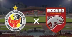 Cek di sini link live streaming Semen Padang vs Borneo FC. (Sumber: Poskota/Faiz)