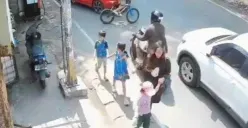 Rekaman CCTV Bilqis Ramdhani yang sempat dinyatakan hilang di Taman Pakui Sayang, Makassar. (Sumber: Tangkapan Layar)