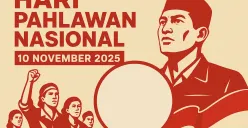 Link twibbon Hari Pahlawan 2025 yang bisa dibagikan di media sosial (Sumber: AI)
