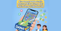 Dapat saldo DANA gratis ratusan ribu cuma dari main game (Sumber: Gemini AI)