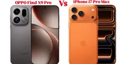 Battle OPPO Find X9 Pro vs iPhone 17 Pro Max. (Sumber: Erafone/edited Poskota)