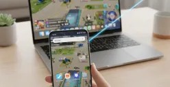 Ilustrasi menyambungkan ponsel Xiaomi ke Macbook. (Sumber: Poskota/Gemini AI)