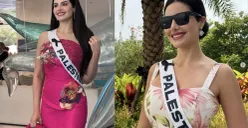 Profil Lengkap Nadeen Ayoub: Perjalanan Miss Palestina Pertama yang Guncang Dunia Miss Universe 2025. (Sumber: Instagram/@Nadeen Ayoub)