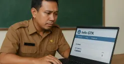 Ilustrasi melakukan pengecekan status TPG di Info GTK. (Sumber: Poskota/ChatGPT)