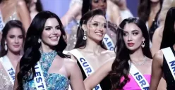 Viral tatapan sinis Miss Israel kepada Miss Palestina di ajang Miss Universe 2025. (Sumber: Instagram)
