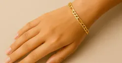 Ilustrasi emas perhiasan model gelang cocok untuk investasi. (Sumber: Poskota/ChatGPT)