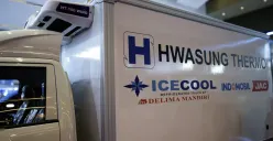 Indomobil JAC memperkenalkan truk listrik dengan teknologi e-PTO, baterai efisien, dan pendingin elektrik Hwasung Thermo. (Sumber: Dok. JAC)