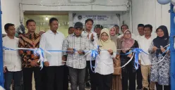 Prosesi presmian SPPG Banyumas di Kecamatan Bojong, Kabupaten Pandeglang. (Sumber: Poskota/Samsul Fatoni)