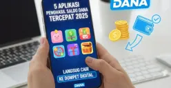Daftar aplikasi penghasil saldo DANA gratis tercepat 2025. (Sumber: Gemini AI)