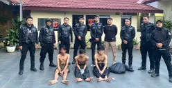 Tiga pemuda di Bogor Selatan, Kota Bogor, ditangkap polisi, diduga hendak tawuran karena membawa sajam. (Sumber: Dok Polsek Bogor Selatan)