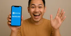 Ilustrasi dapat saldo DANA gratis. (Sumber: Poskota/ChatGPT)
