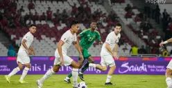 Potret pemain Timnas Indonesia saat berhdapan dengan Arab Saudi di babak Kualifikasi Piala Dunia 2026. (Sumber: PSSI)