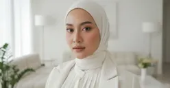 Edit foto ala profesional dengan Prompt Gemini AI untuk wanita berhijab (Sumber: Gemini AI)