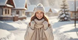 Foto liburan musim salju ala traveler dunia dengan prompt gemini ai (Sumber: Gemini AI)