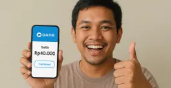Ilustrasi cara aman klaim saldo DANA gratis. (Sumber: ChatGPT)
