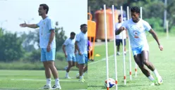 Potret pemain Persib Bandung, Thom Haye (kiri) dan Ramon Tanque (kanan). (Sumber: Persib)