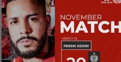 Jadwal pertandingan Persija Jakarta vs Persik Kediri di pekan 13 BRI Super League 2025/2026 (Sumber: Instagram @persija)
