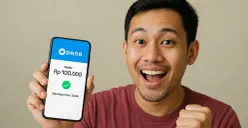 Ilustrasi mendapat saldo DANA gratis. (Sumber: AI Generated)