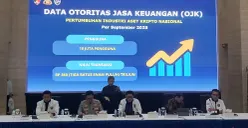 Konferensi pers terkait kasus akses ilegal yang menargetkan platform perdagangan aset kripto internasional di Bareskrim Polri, Jakarta Selatan, Kamis, 20 November 2025. (Sumber: POSKOTA | Foto: Ali Mansur)