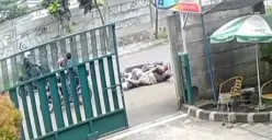 Tangkapan layar CCTV detik-detik korban dijambret di Gunung Putri, Kabupaten Bogor. (Sumber: Istimewa)