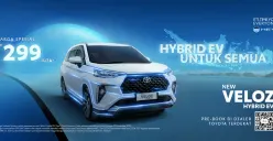 Harga Toyota Veloz Hybrid 2025 yang resmi diluncurkan di GJAW 2025 (Sumber: Toyota Astra)