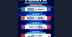 Jadwal BRI Super League Hari Ini Sabtu 22 November 2025, Ada Big Match Persebaya vs Arema FC (Sumber: Instagram/sports.indosiar/Edited Muhammad Ibrahim)