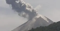 Ilustrasi erupsi Gunung Merapi. (Sumber: esdm.go.id)