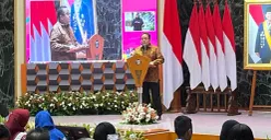 Wakil Gubernur Jakarta, Rano Karno saat menghadiri kampanye Hari Anti Kekerasan terhadap Perempuan dan Anak 2025 di Balai Kota Jakarta, pada Sabtu, 22 Oktober 2025. (Sumber: POSKOTA | Foto: M Tegar Jihad)