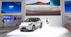 Geely EX2 resmi dibuka pre-book di GJAW 2025 dengan harga mulai Rp233 juta setelah insentif. (Sumber: Dok Geely)