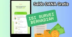 Ilustrasi - Isi survei untuk dapat saldo DANA Gratis. (Sumber: Poskota)