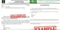 Contoh Dokumen surat rekomendasi resmi menjadi salah satu persyaratan utama dalam seleksi Petugas Penyelenggara Ibadah Haji (PPIH) 2026. (Sumber: Instagram/@kabarmakkah)