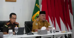 Bupati Bogor Rudy Susmanto pimpin rapat pembentukan satgas koperasi merah putih untuk wilayah Kabupaten Bogor. (Sumber: Pemkab Bogor)