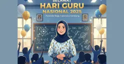 Ilustrasi Hari Guru Nasional 2025 (Sumber: Gemini AI)