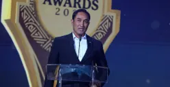 Kepala BNN RI Suyudi Ario Seto menyampaikan sambutan usai menerima penghargaan Tokoh Penggerak Masyarakat dan Generasi Muda Bersih Narkoba di Jakarta. (Sumber: Biro Humas dan Protokol BNN)