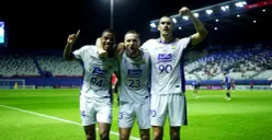 Potret pemain Persib Bandung saat melakukan selebrasi  gol ke gawang Bangkok United di ajang ACL Two. (Sumber: Persib)